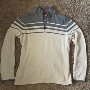 Eddie Bauer Size Tall Large 1/4 Zip Sweater